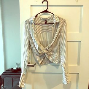 Black and white stripped shirt